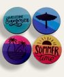 Beach wooden printed coasters 3 (Set of 4) Sale