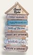 Beach rules printed wooden wall art Cheap