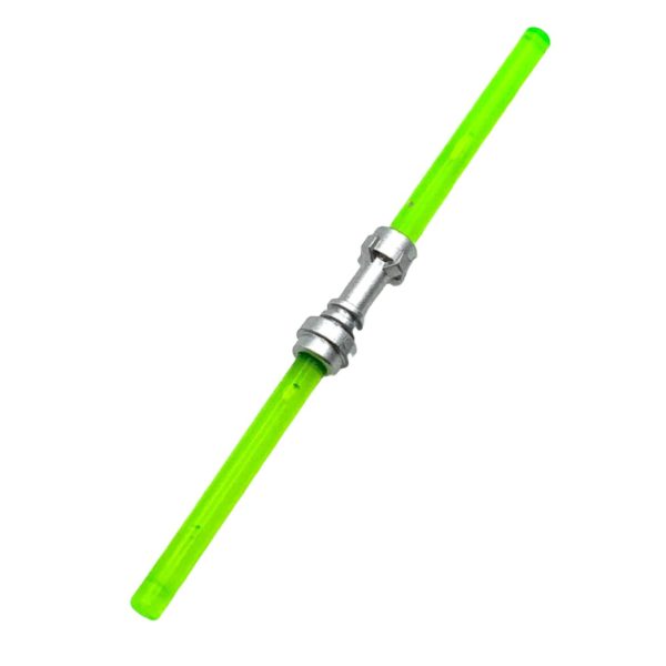 Star Wars Double-bladed Lightsaber Blade (Multiple Colors) with Metallic Silver Hilt, Part# 64567 + 30374 + 30374 Sale