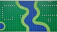 16x32 LEGO® Baseplate with River and Set 6071 Dots Pattern, 3857pb02 For Sale