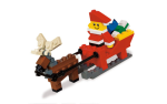 Santa with Sleigh Building Set polybag, 40010 on Sale