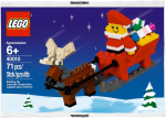 Santa with Sleigh Building Set polybag, 40010 on Sale