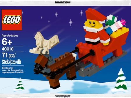 Santa with Sleigh Building Set polybag, 40010 on Sale