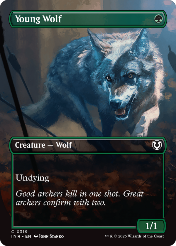 Young Wolf (Borderless) [Innistrad Remastered] For Discount